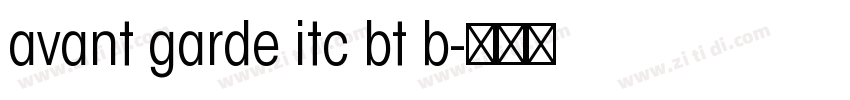 avant garde itc bt b字体转换